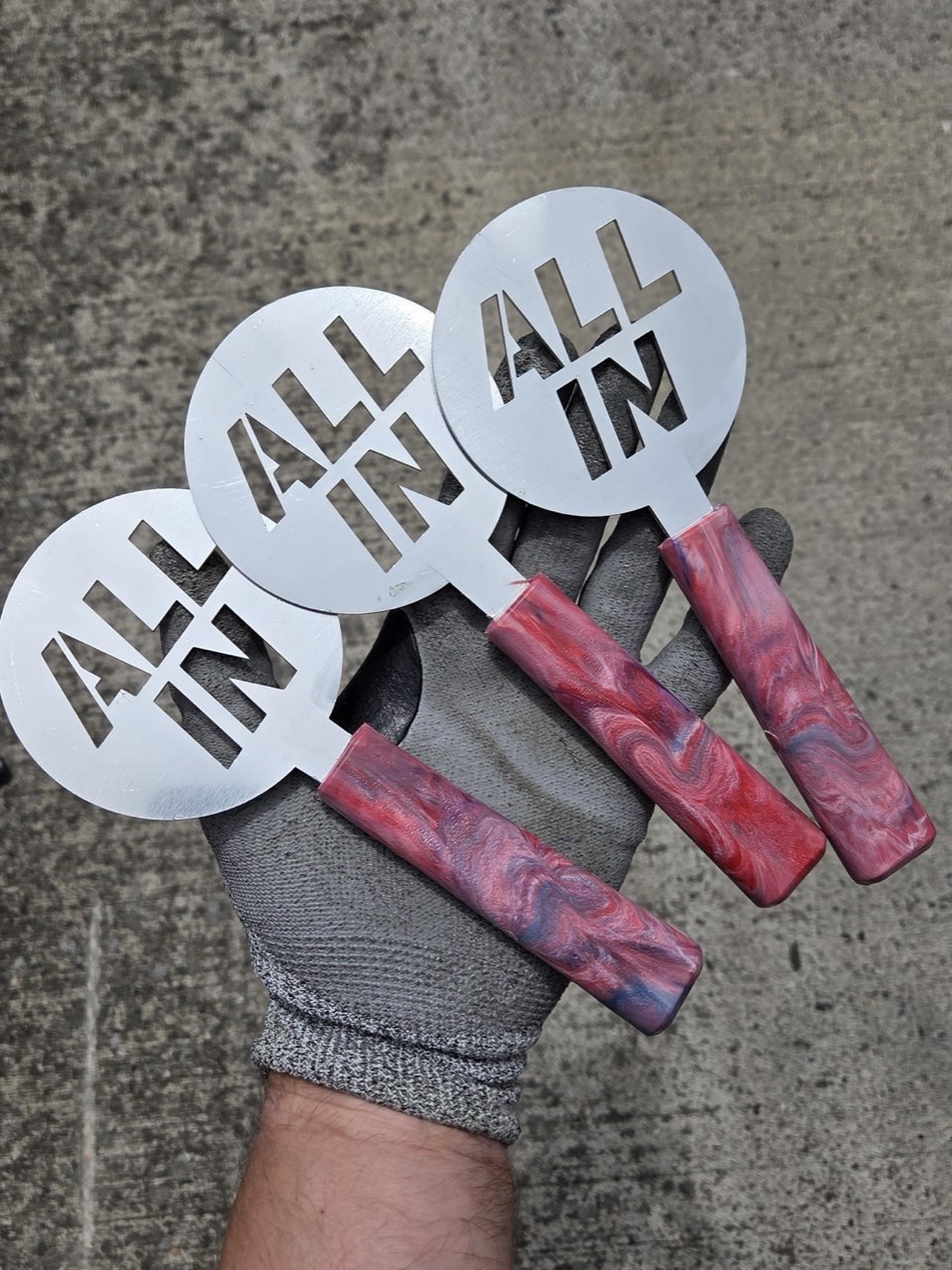Ocean plastic repurposed into reusable All In stencils